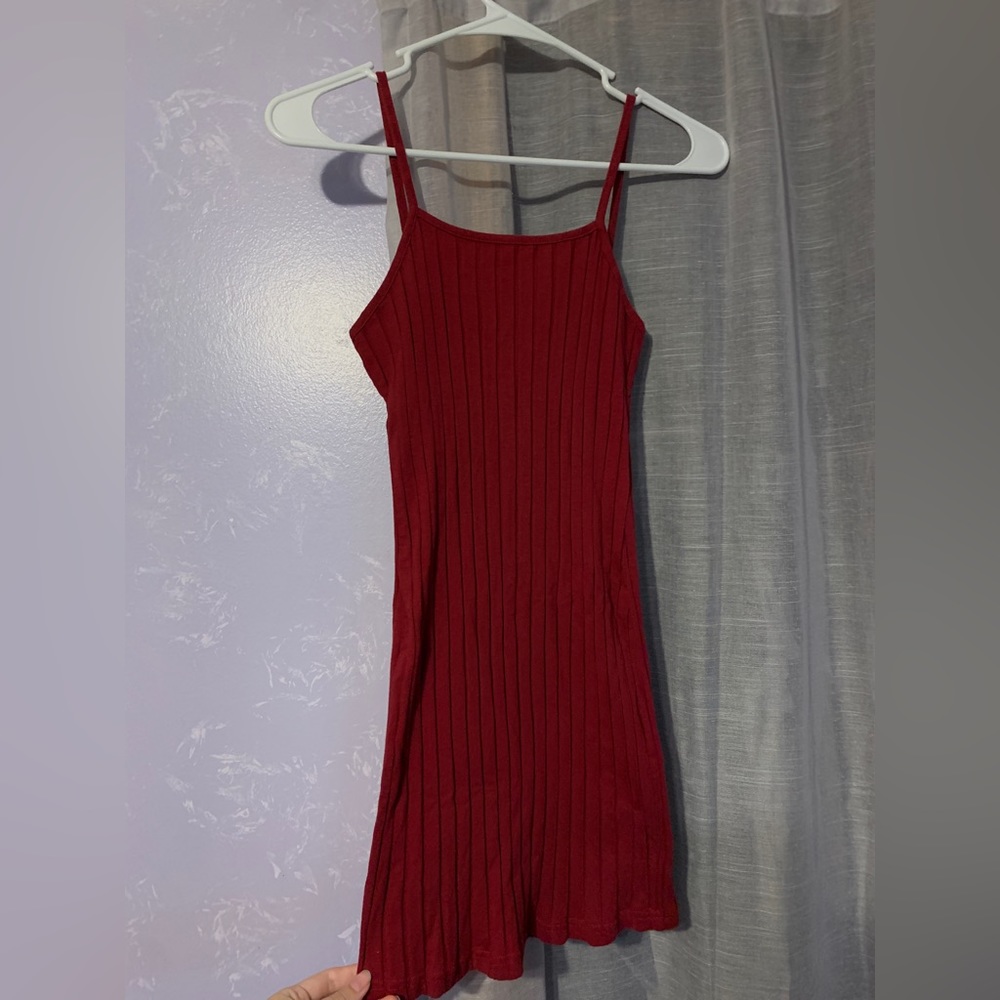 Casual Red bodycon mini dress